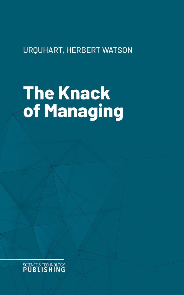 The Knack of Managing
