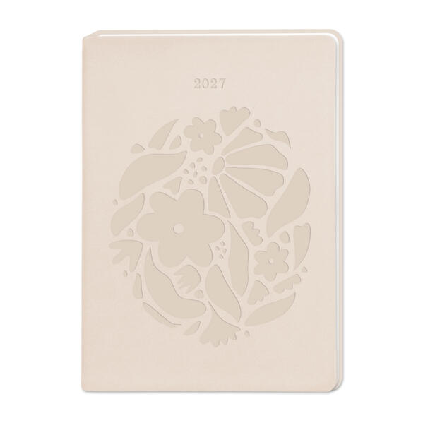 Terminplaner Lederlook 2027 Beige