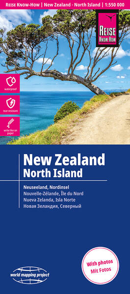 Reise Know-How Landkarte Neuseeland Nordinsel | New Zealand North Island (1:550.000)
