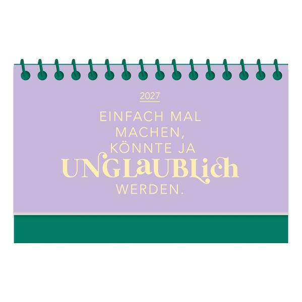 Mini-Kalender Colour Up 2027 Einfach mal machen