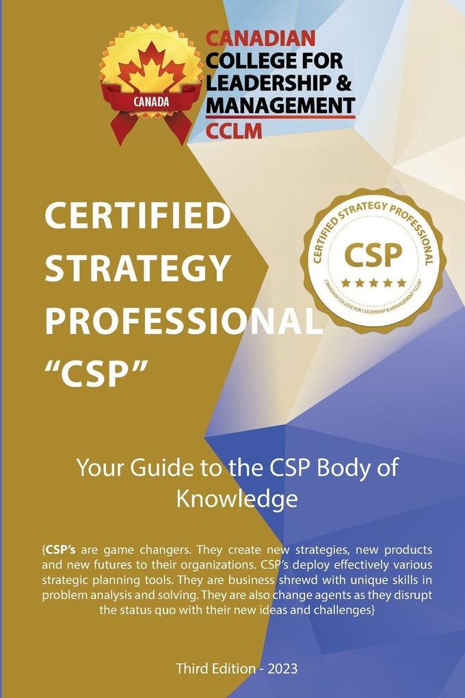 Certified Strategy Professional CSP Body of Knowledge