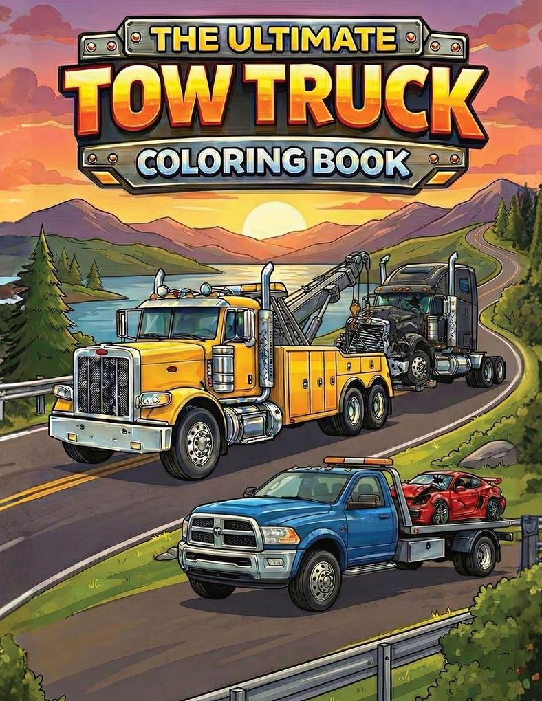 The Ultimate Tow Truck Coloring Book