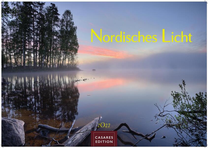 Nordisches Licht Kalender 2027 - Wandkalender | Fotokalender Naturkalender 24x35cm- mit 12 faszinierenden Fotografien von Landschaften im mildem nordischen Licht