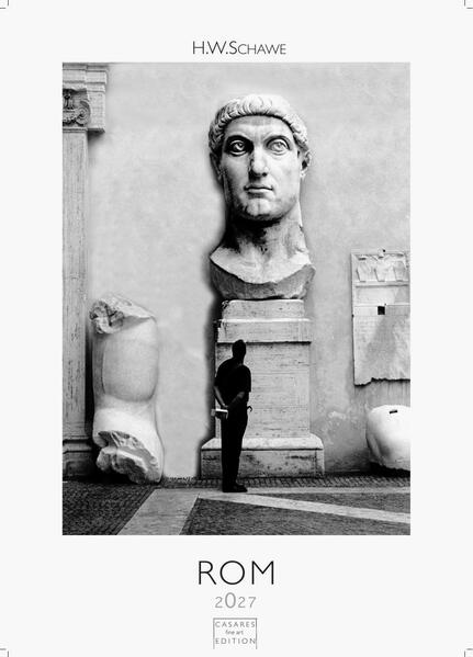 Rom schwarz-weiss Kalender 2027 - Wandkalender | Fotokalender Italien 29x21cm - . mit Historischen Motiven - Perfekt für Kunst Architektur & Rom-Liebhaber