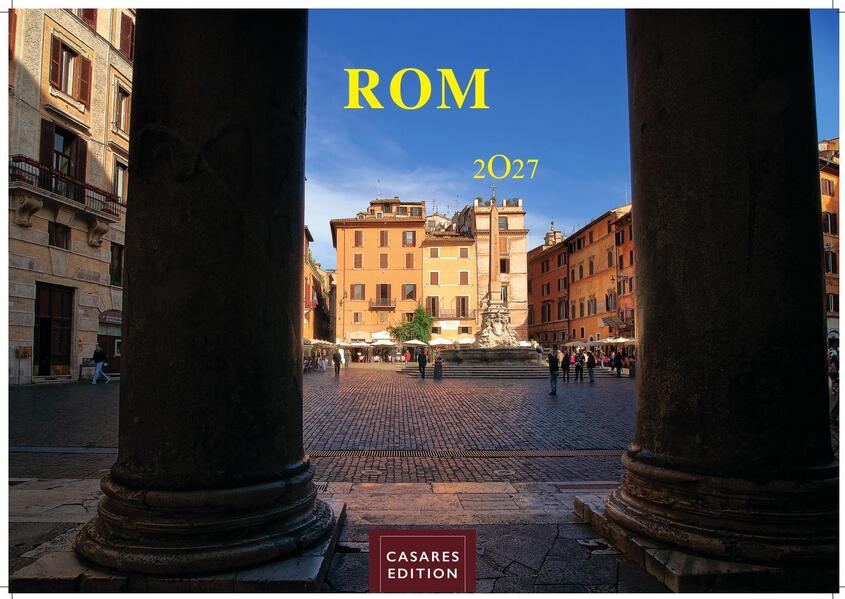 Rom Kalender 2027 - Wandkalender | Fotokalender Italien 24x35 cm - mit den schönsten Motiven der Ewigen Stadt | Kolosseum Petersdom Tiber Pantheon.