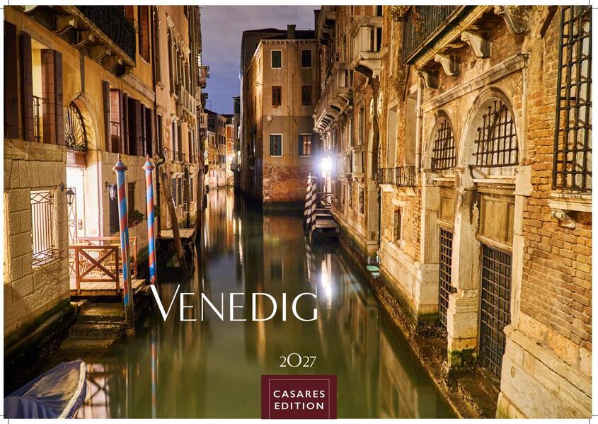 Venedig Kalender 2027 - Wandkalender | Fotokalender Italien 35x50cm - mit malerischen Fotos von Venedig Italien