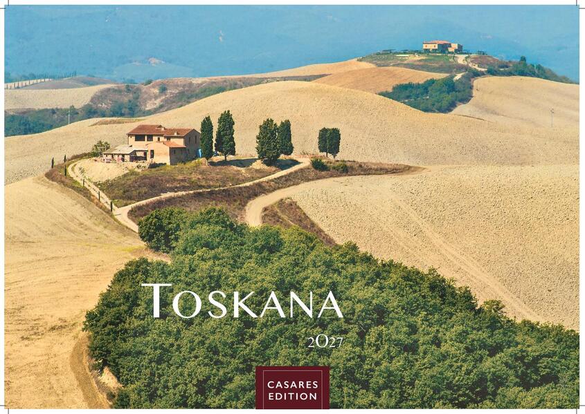 Toskana Kalender 2027 - Wandkalender | Fotokalender Italien 35x50cm - mit malerischen Fotos der Toskana Italien