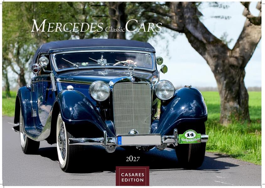 Mercedes Classic Cars Kalender 2027 - Wandkalender | Fotokalender Oldtimer 35x50cm Großformat - Mercedes Oldtimer - Eleganz & Geschichte im Kalenderformat.