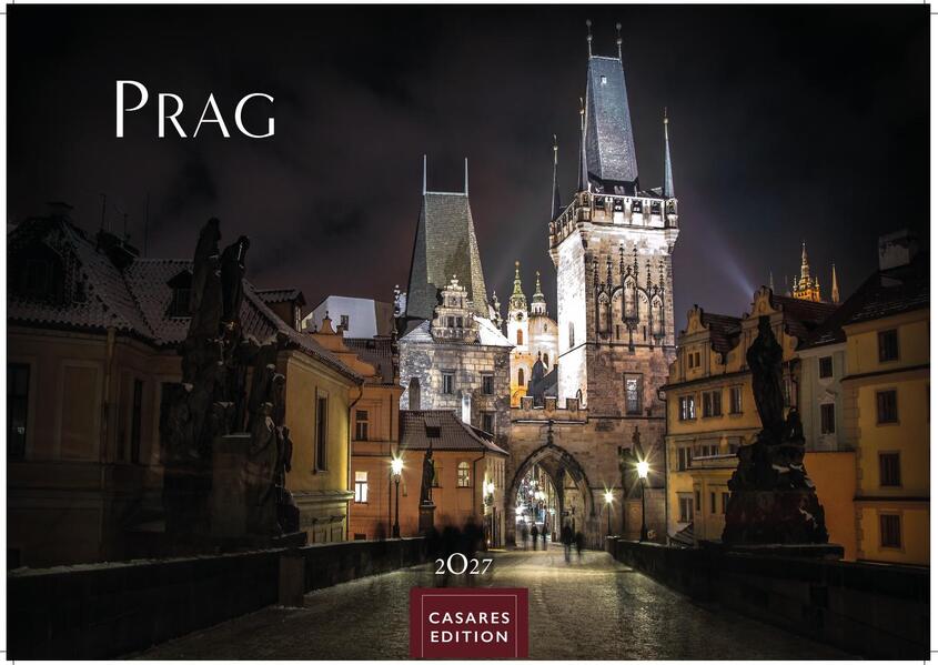 Prag Kalender 2027 - Wandkalender | Fotokalender 35x50cm Grosses Format - Hochwertige Fotos von Prags bekanntesten Bauwerken historischen Plätzen und malerischen Ecken