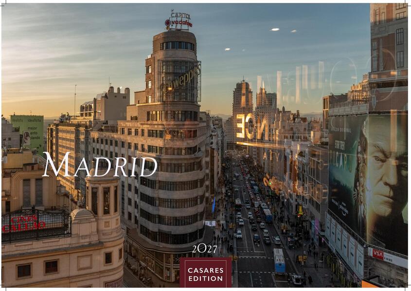 Madrid Kalender 2027 - Wandkalender | Fotokalender Spanien 35x50cm Grosses Format - mit atemberaubenden Fotos der bekanntesten Sehenswürdigkeiten und Highlights der spanischen Metropole
