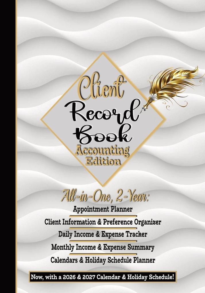 Client Record Book Small Business Accounting Ledger Edition