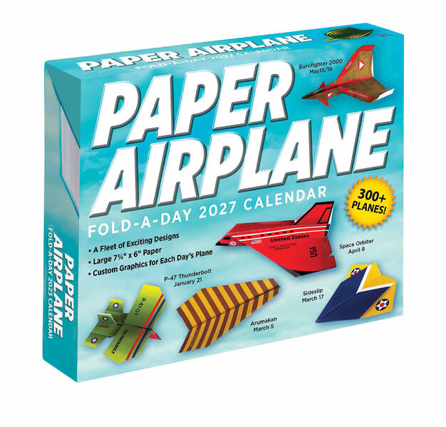 Paper Airplane Fold-a-Day - Papierflieger-Faltvorlage für jeden Tag 2027