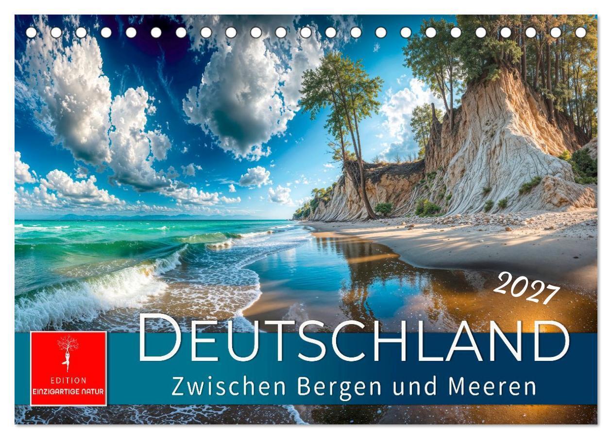 Deutschland - zwischen Bergen und Meeren (Tischkalender 2027 DIN A5 quer) CALVENDO Monatskalender