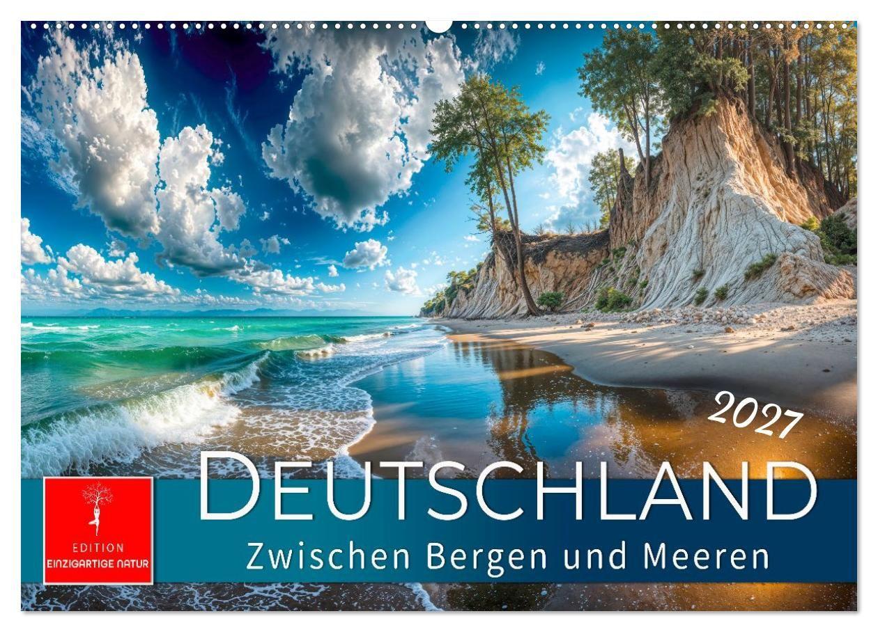 Deutschland - zwischen Bergen und Meeren (Wandkalender 2027 DIN A2 quer) CALVENDO Monatskalender