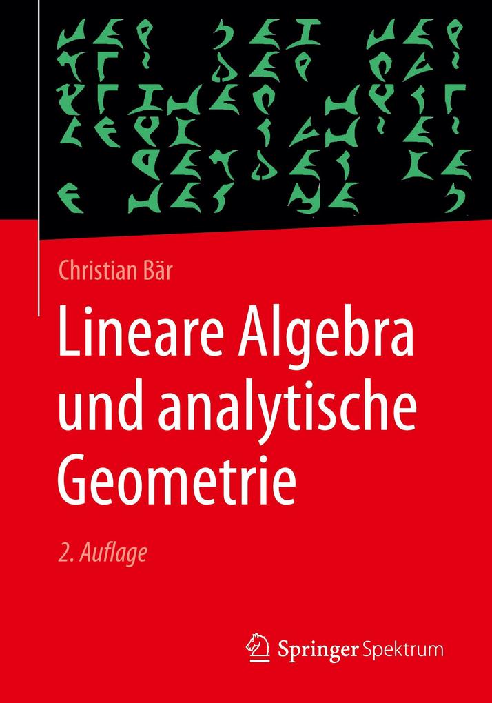 Lineare Algebra und analytische Geometrie