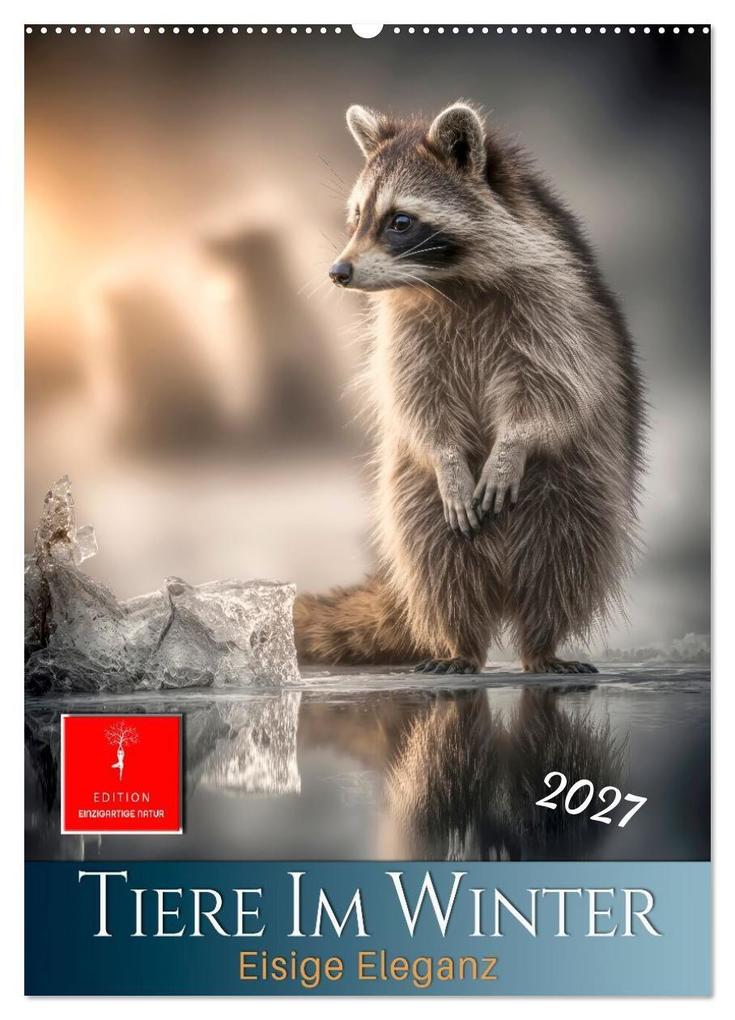 Tiere im Winter - eisige Eleganz (Wandkalender 2027 DIN A2 hoch) CALVENDO Monatskalender