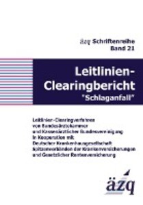 Leitlinien-Clearingbericht Schlaganfall
