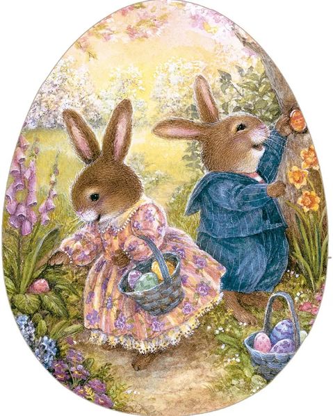 Ei-Puzzle Frohe Ostern - 60 Teile