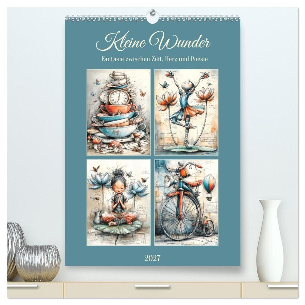 Kleine Wunder. Fantasie zwischen Zeit Herz und Poesie (hochwertiger Premium Wandkalender 2027 DIN A2 hoch) Kunstdruck in Hochglanz