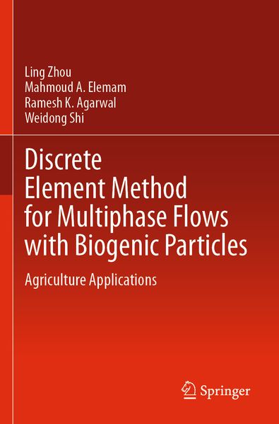 Discrete Element Method for Multiphase Flows with Biogenic Particles