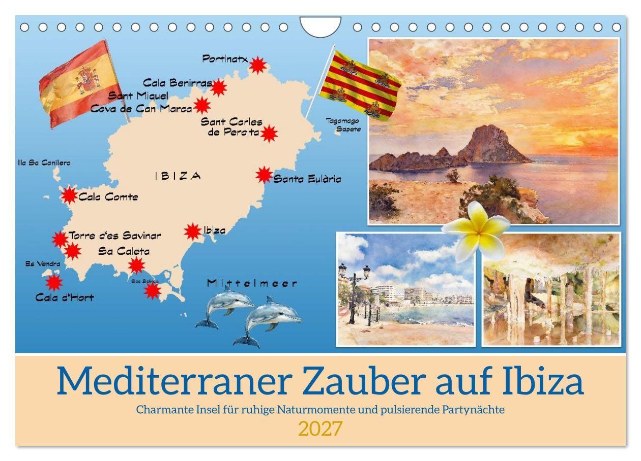 Mediterraner Zauber auf Ibiza (Wandkalender 2027 DIN A4 quer) CALVENDO Monatskalender