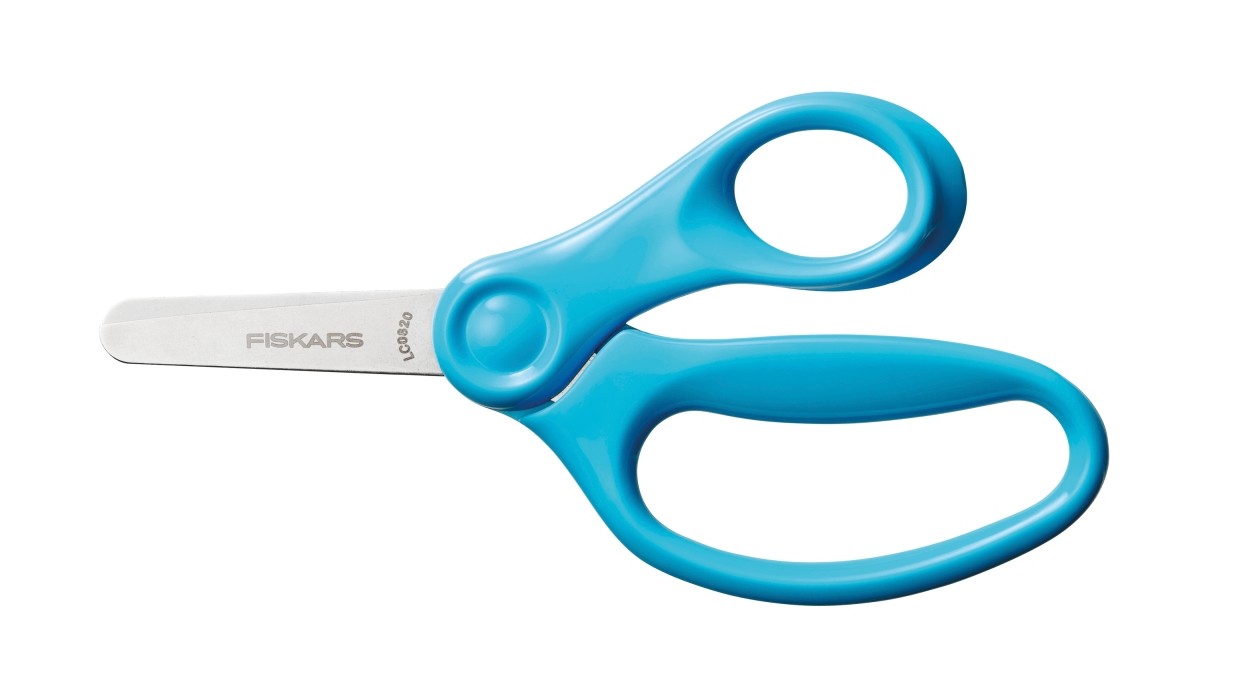 Fiskars Bastelheft für Kinder Kinderschere & Begleitheft 6+ für Rechtshänder