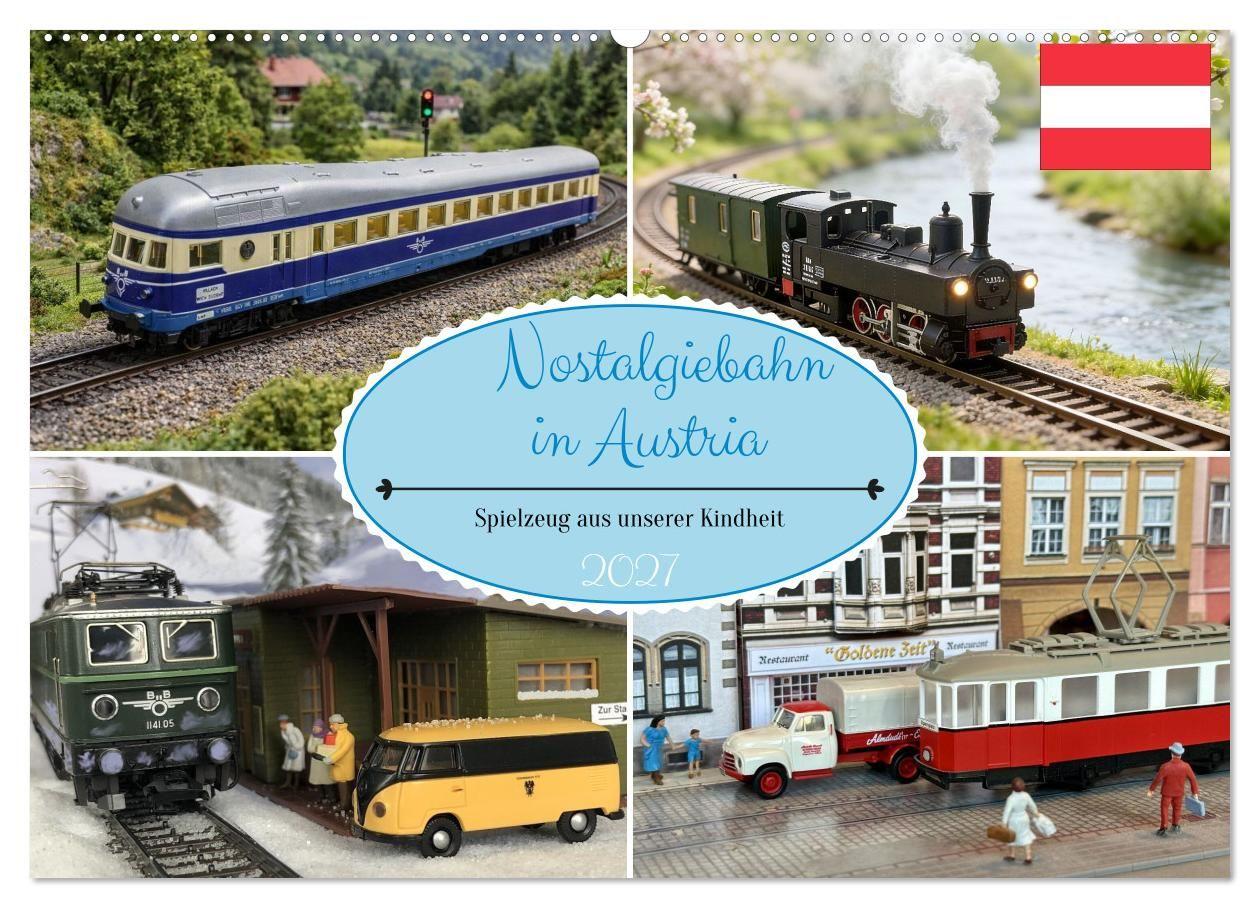Nostalgiebahn in Austria (Wandkalender 2027 DIN A2 quer) CALVENDO Monatskalender