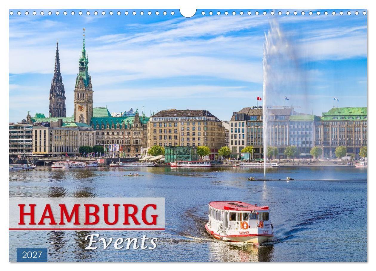 Hamburg Events (Wandkalender 2027 DIN A3 quer) CALVENDO Monatskalender