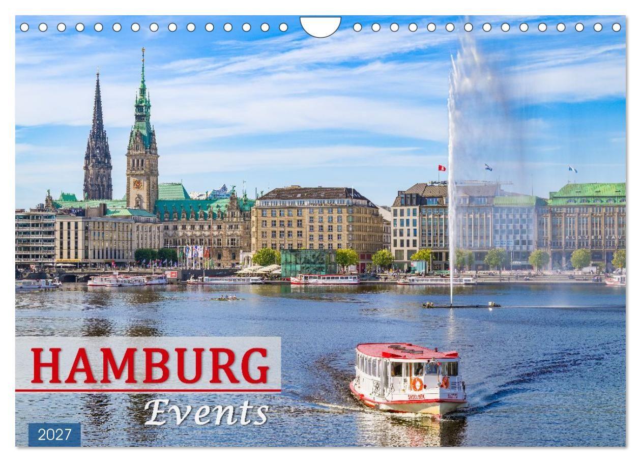 Hamburg Events (Wandkalender 2027 DIN A4 quer) CALVENDO Monatskalender
