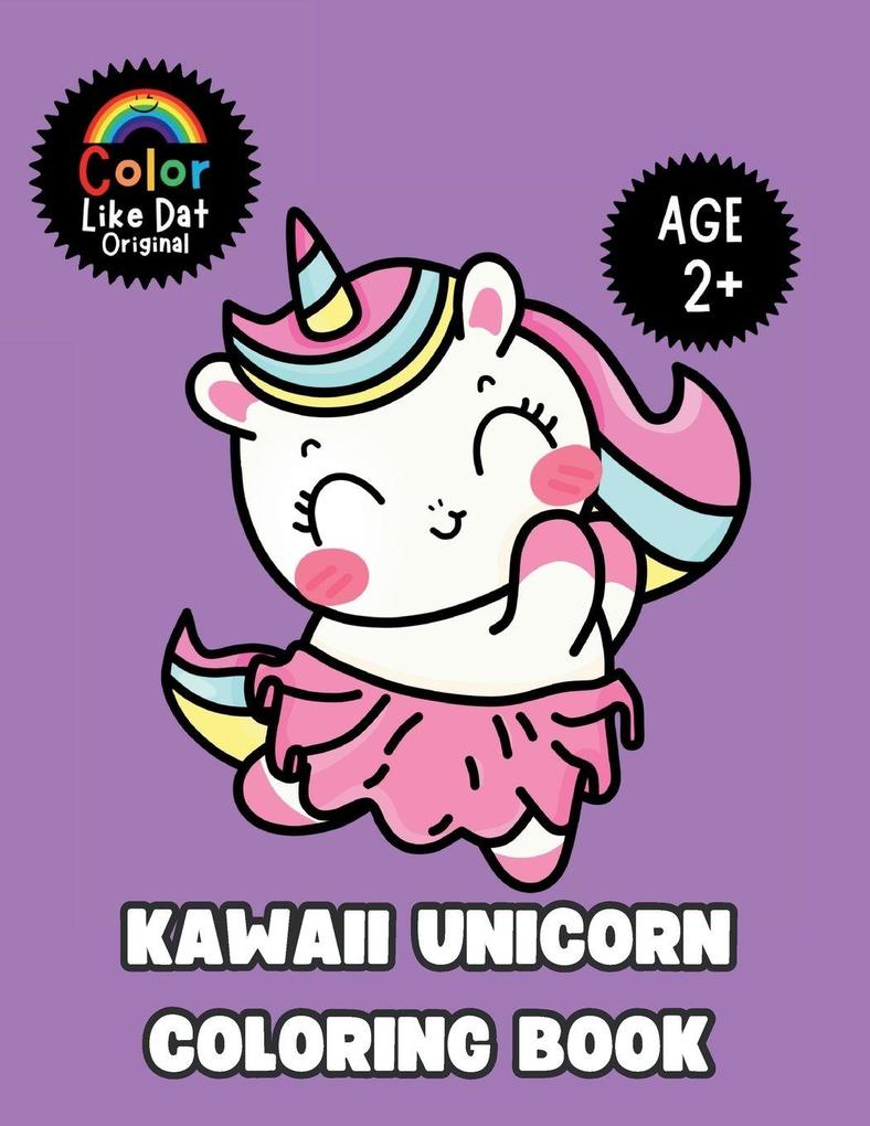 Kawaii Unicorn Coloring Book