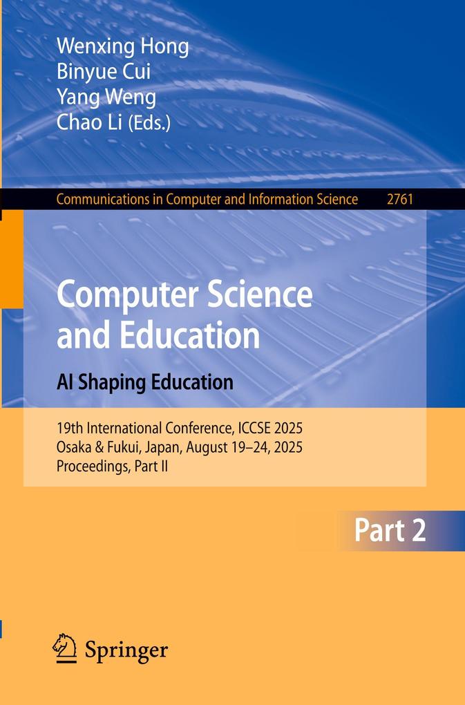 Computer Science and Education. AI Shaping Education