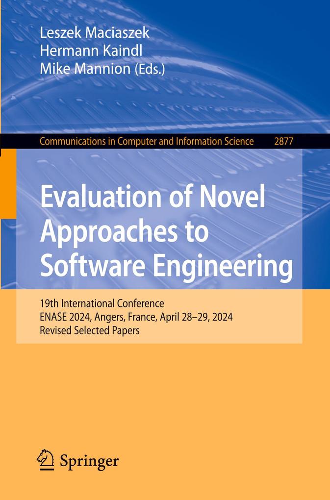 Evaluation of Novel Approaches to Software Engineering