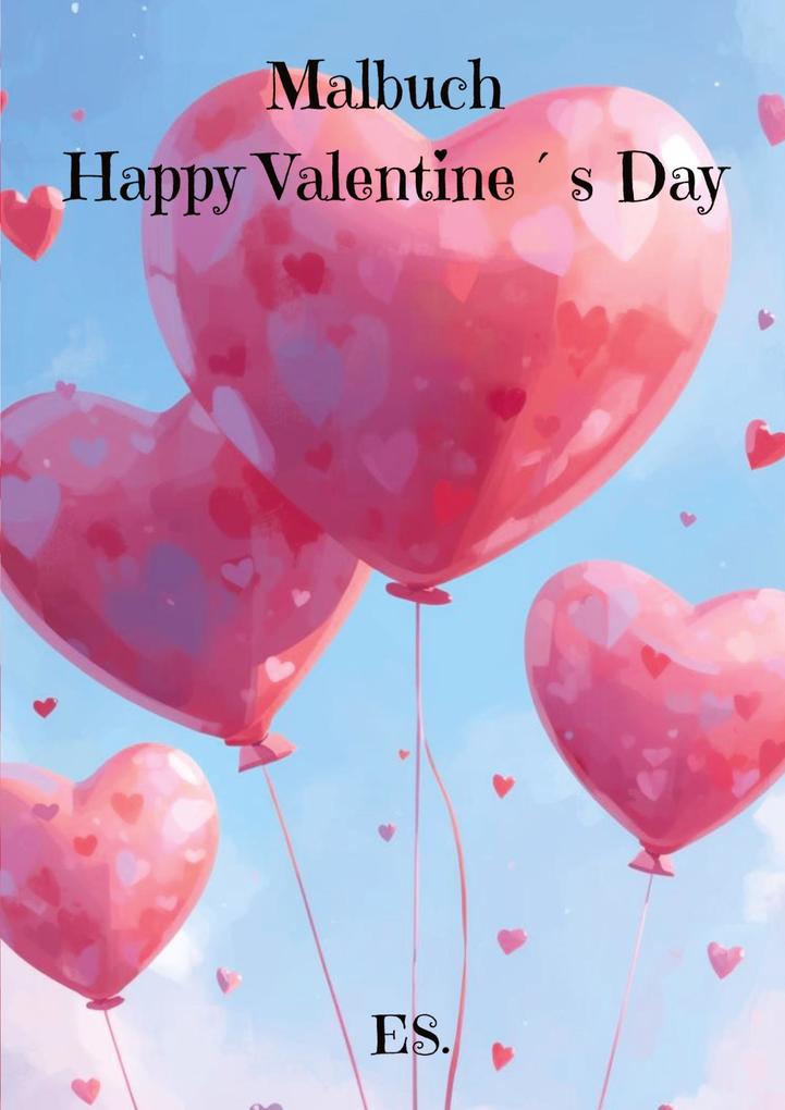 Malbuch Happy Valentines Day