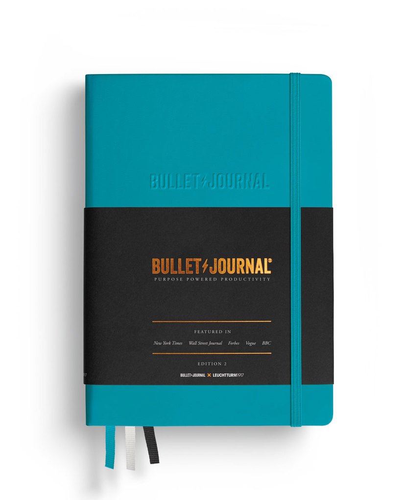 Leuchtturm1917 Bullet Journal Edition 2 Medium (A5) Hardcover 206 Num. Seiten Turquoise25 Dotted