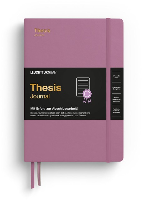 Thesis Journal Medium (A5) Hardcover Dusty Rose Deutsch
