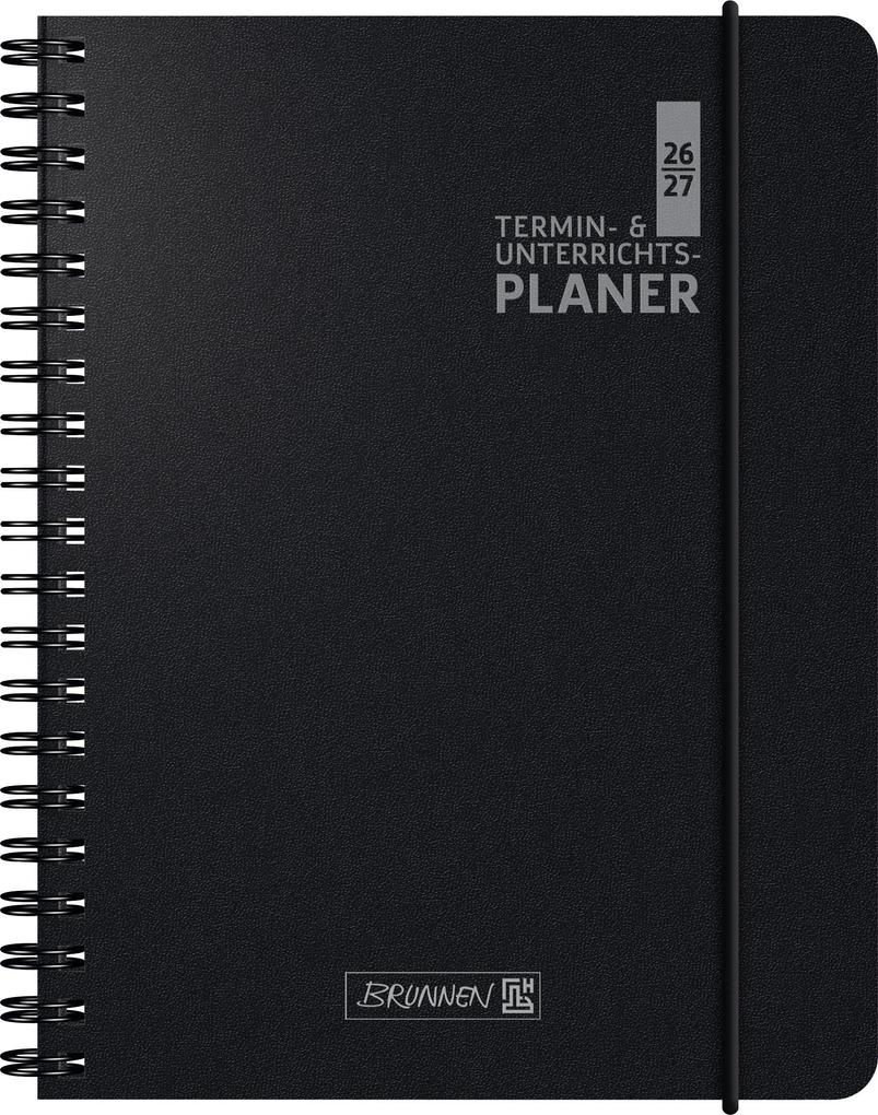 Termin- & Unterrichtsplaner 2026/2027 | A5 Kunststoff schwarz