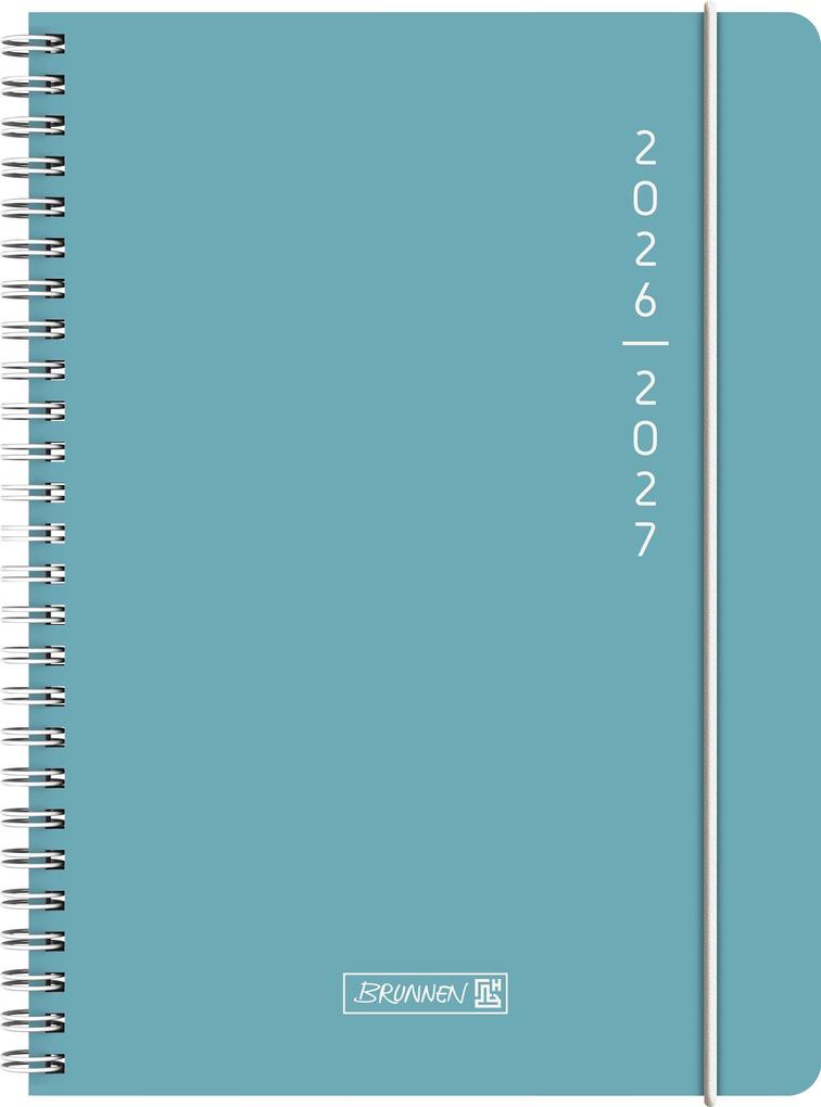 Schülerkalender 2026/2027 'Plain Blue' | A5 Kunststoff