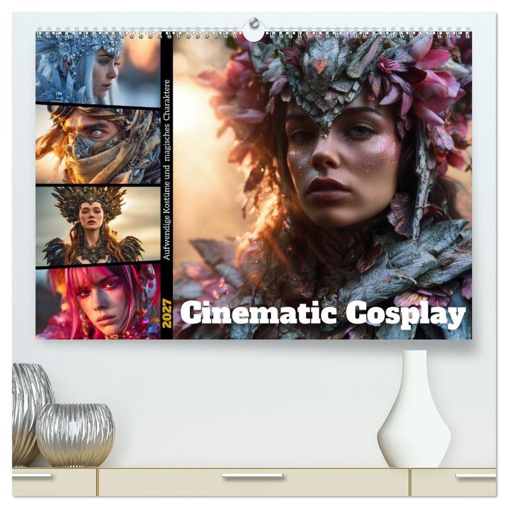 Cinematic Cosplay (hochwertiger Premium Wandkalender 2027 DIN A2 quer) Kunstdruck in Hochglanz
