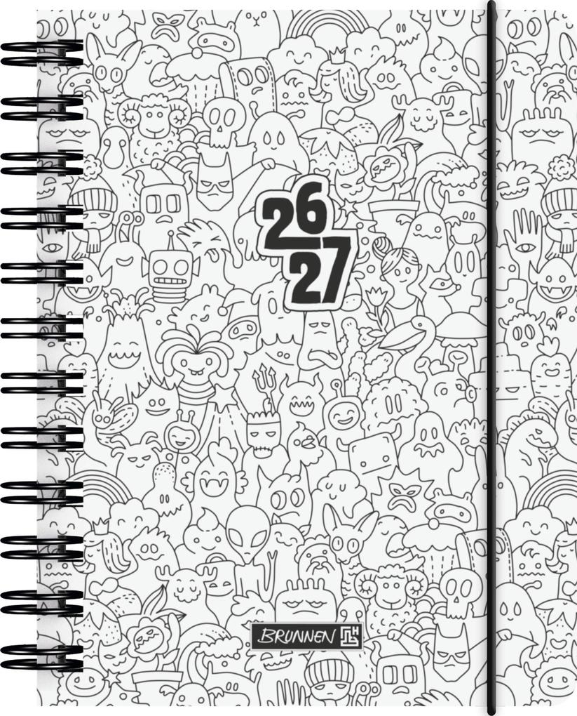 Schülerkalender 2026/2027 'ZENart' | A6 Kunststoff