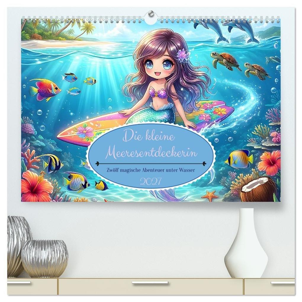Die kleine Meeresentdeckerin (hochwertiger Premium Wandkalender 2027 DIN A2 quer) Kunstdruck in Hochglanz