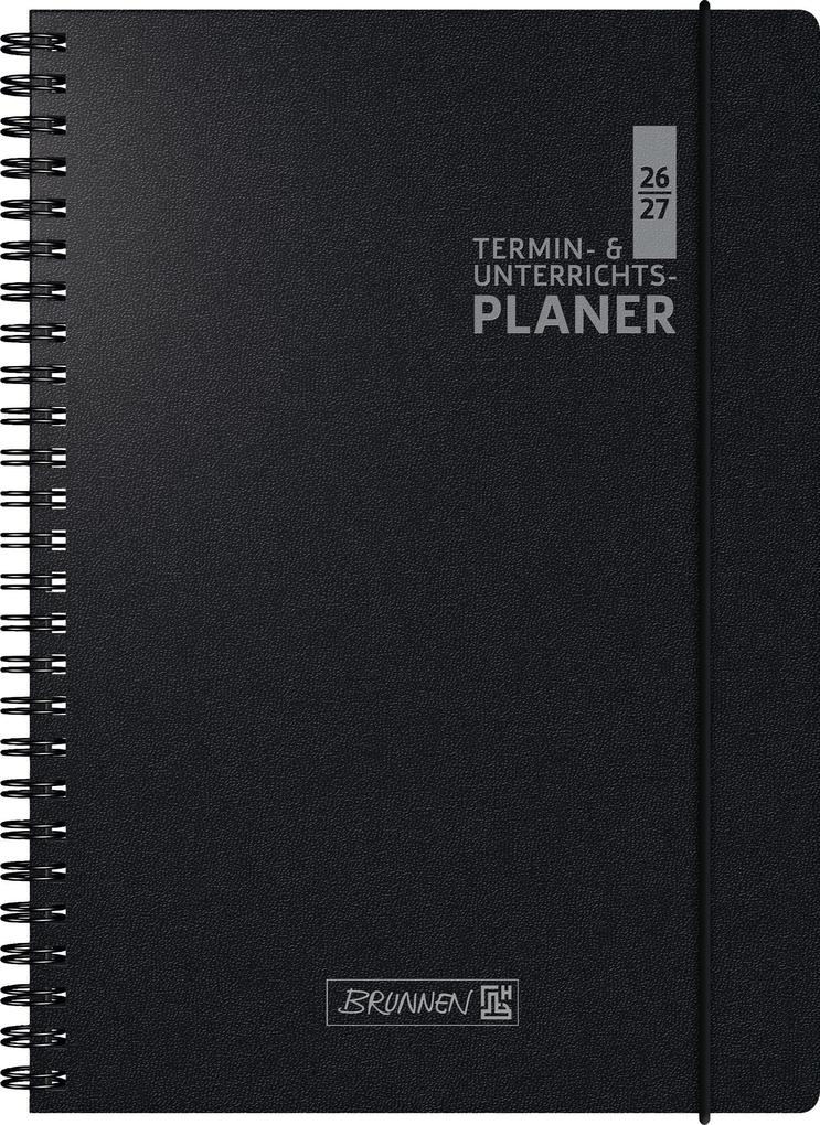 Termin- & Unterrichtsplaner 2026/2027 | A4 Kunststoff schwarz