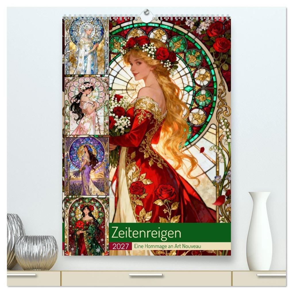 Zeitenreigen (hochwertiger Premium Wandkalender 2027 DIN A2 hoch) Kunstdruck in Hochglanz