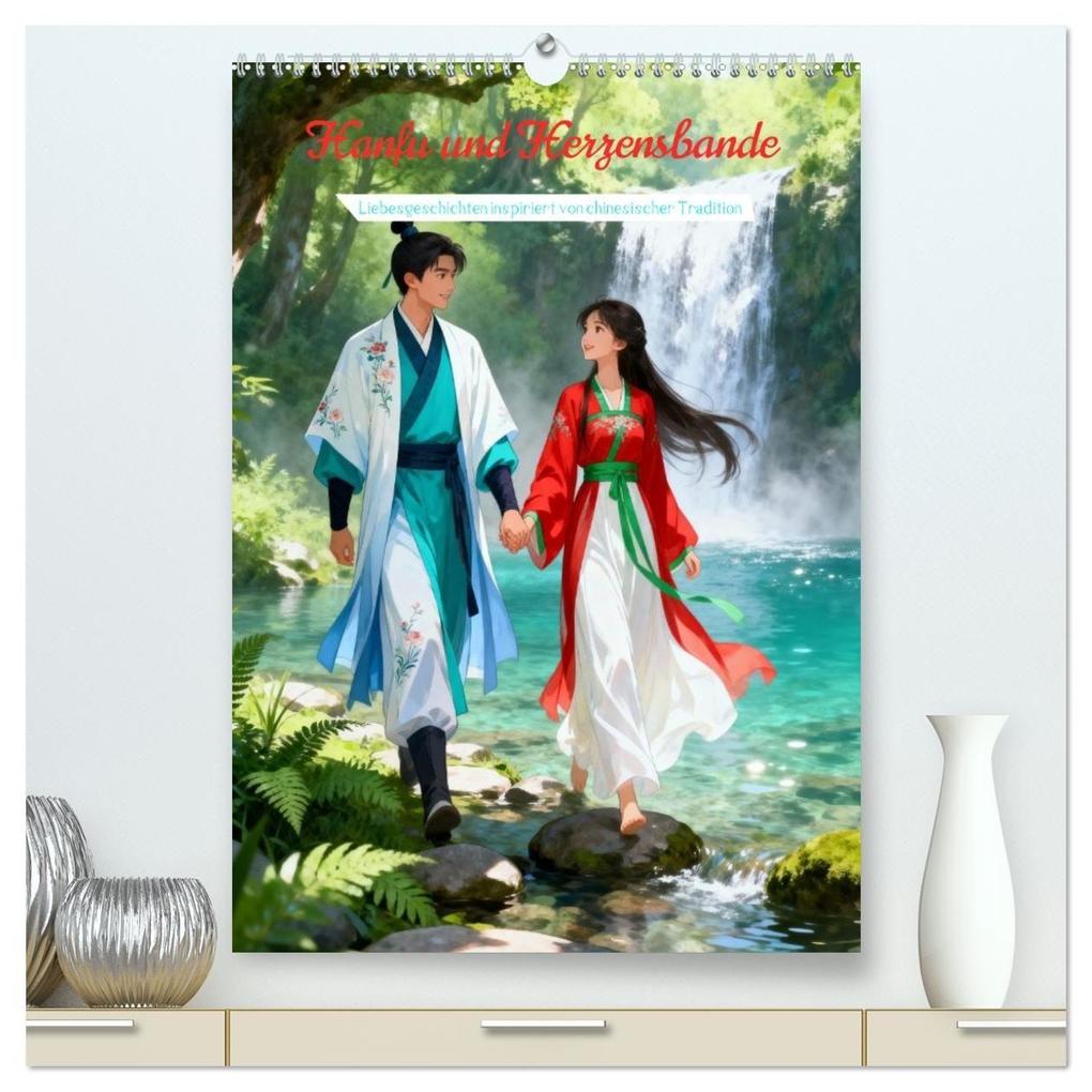 Hanfu und Herzensbande (hochwertiger Premium Wandkalender 2027 DIN A2 hoch) Kunstdruck in Hochglanz