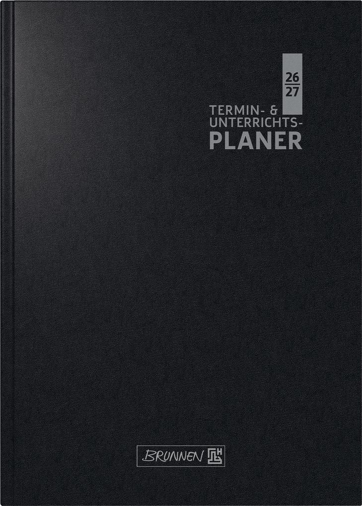 Termin- & Unterrichtsplaner 2026/2027 | A5 Kunststoff schwarz