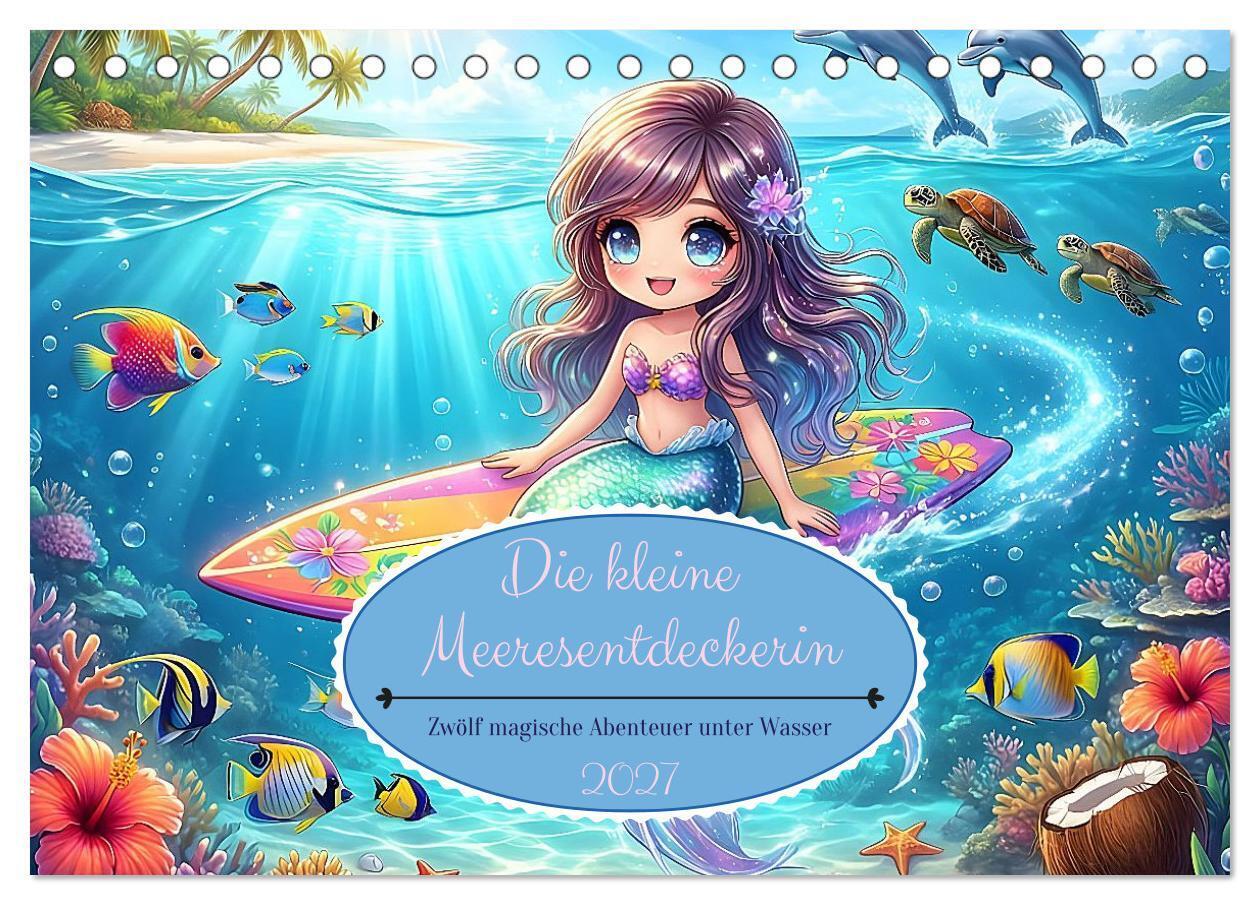 Die kleine Meeresentdeckerin (Tischkalender 2027 DIN A5 quer) CALVENDO Monatskalender