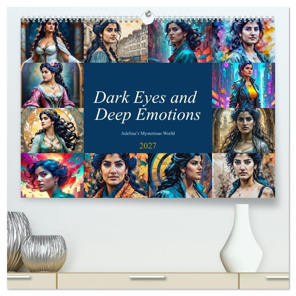 Dark Eyes and Deep Emotions Adelina's Mysterious World (High Quality Premium Wall Calendar 2027 DIN A2 landscape)CALVENDO 12 Month Wall Calendar