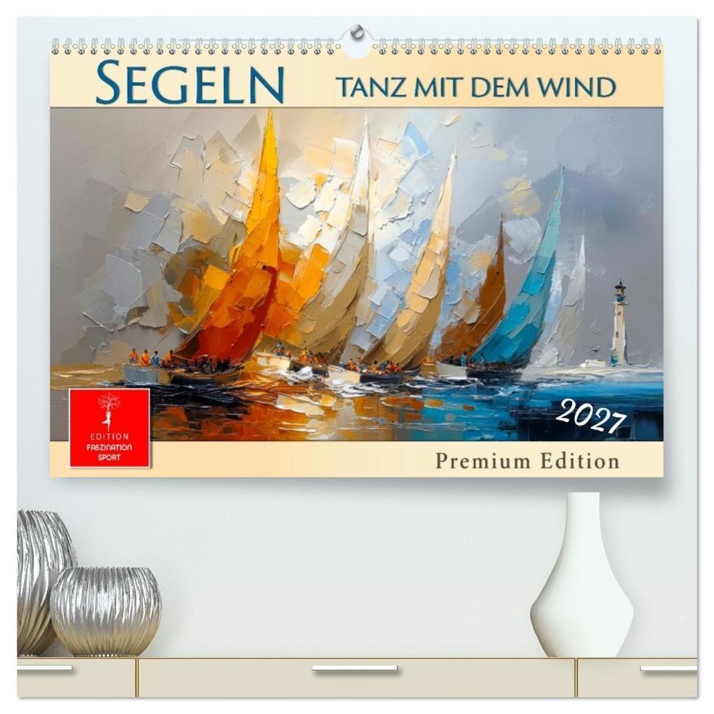 Segeln - Tanz mit dem Wind (hochwertiger Premium Wandkalender 2027 DIN A2 quer) Kunstdruck in Hochglanz