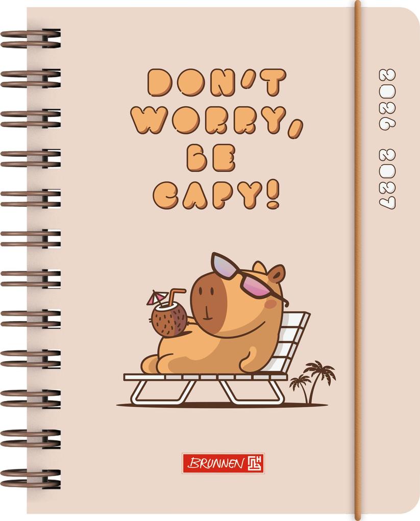 Schülerkalender 2026/2027 'Capy' | A6 Kunststoff