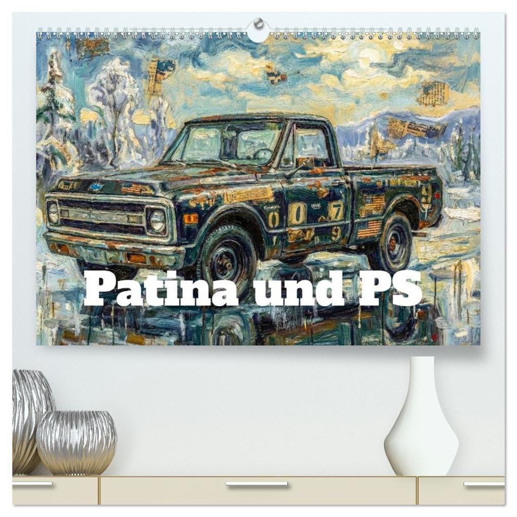 Patina und PS (hochwertiger Premium Wandkalender 2027 DIN A2 quer) Kunstdruck in Hochglanz