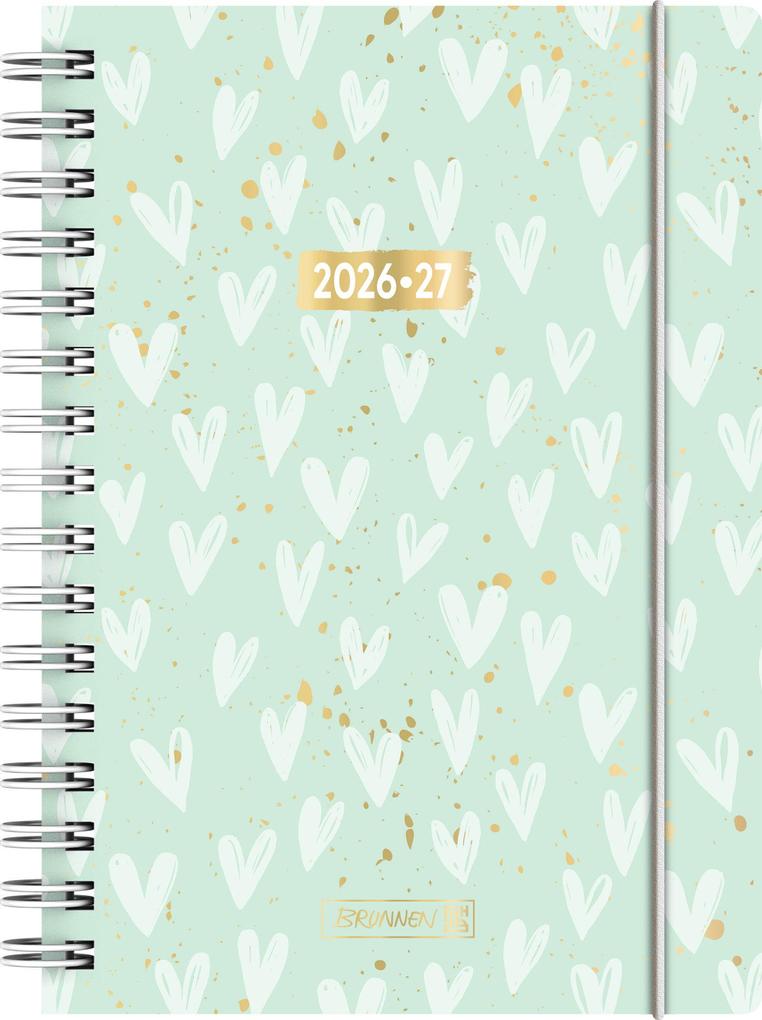 Schülerkalender 2026/2027 'Hearts' | A5 Kunststoff